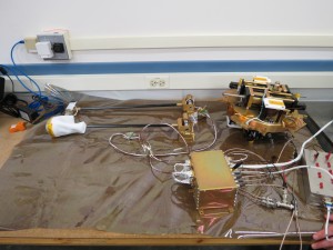 bench test of the Fields instrument